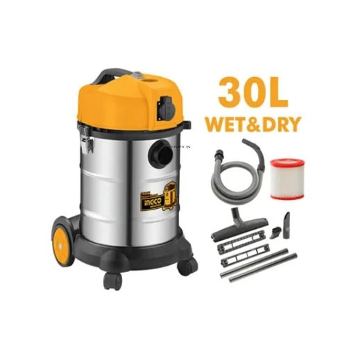 Ingco Electric Vacuum Cleaner Wet And Dry- 30litre