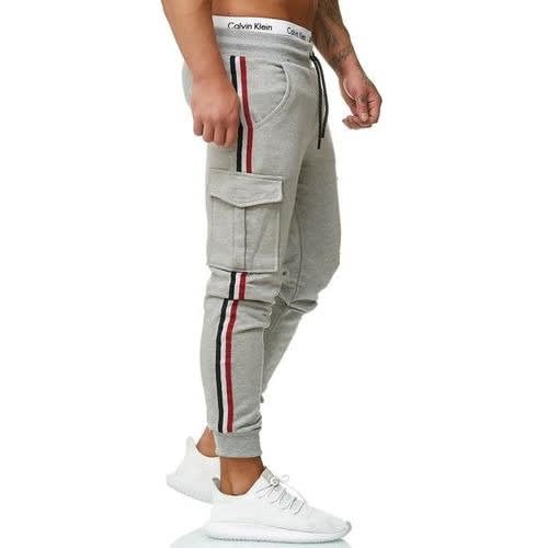 Patch Stripe Jogger Pants