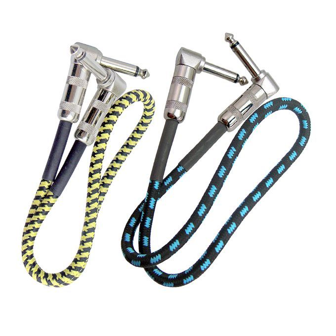 2x Guitar Cable Wire Guitar Patch Cable For Guitar Effect Pedal Length