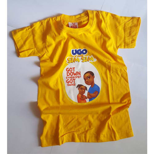 Boy's  T-Shirt - Ugo And Sim Sim - Yellow