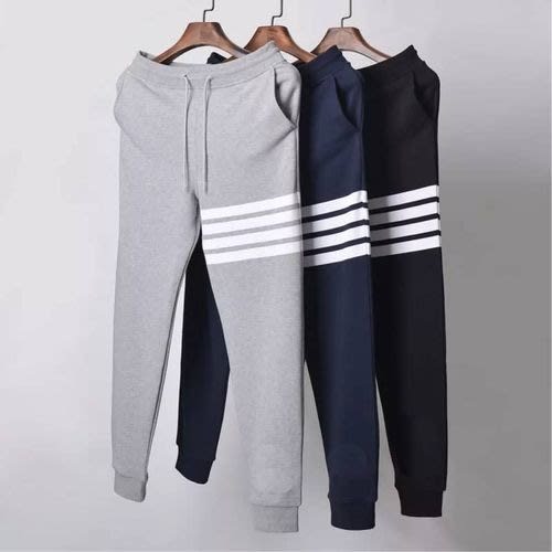 Joggers Sweatpants With Thigh Stripes -3 Set