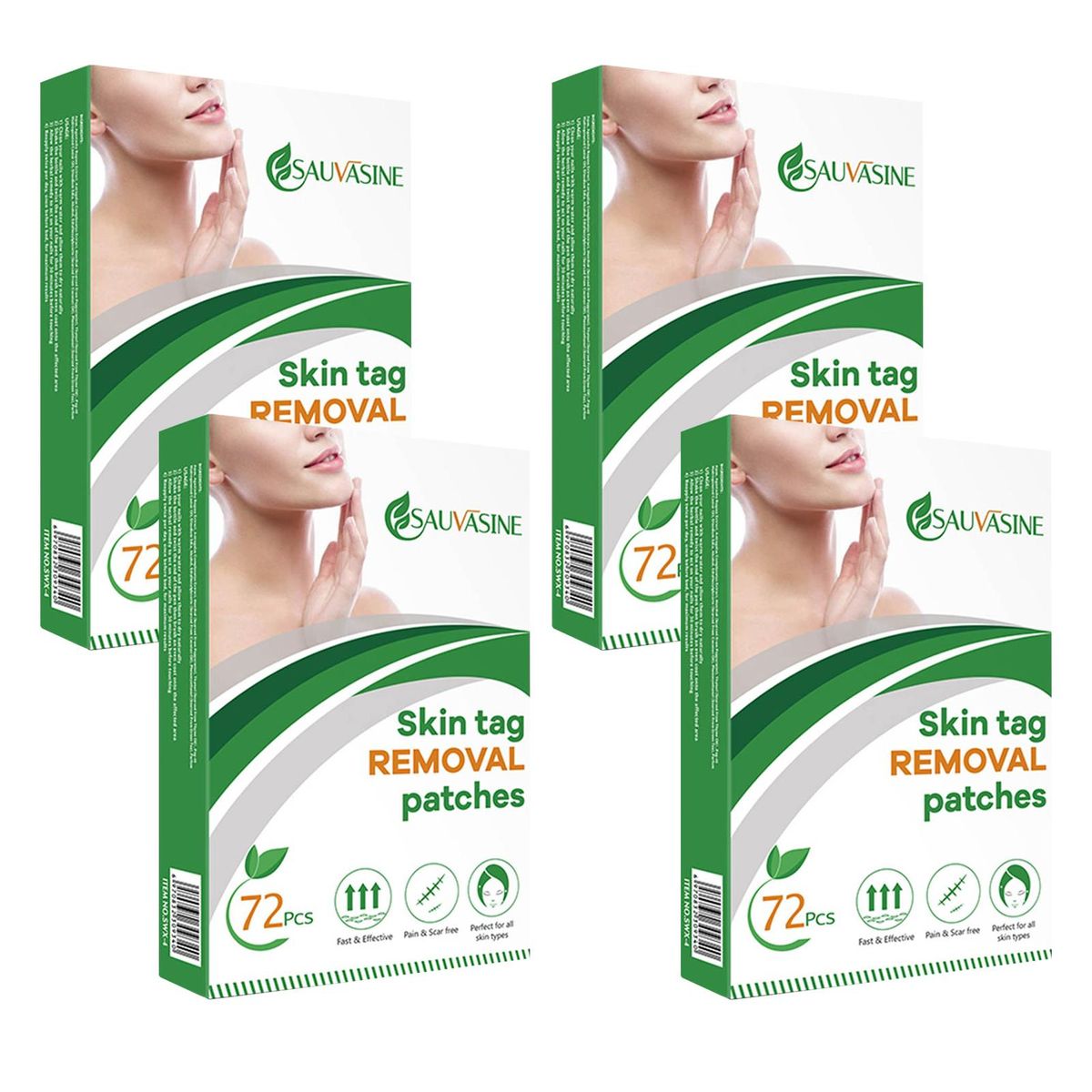 SAUVASINE Skin Tag Removal Patches Transparent Dot Ultra-thin Design Body Wart Removal Patches