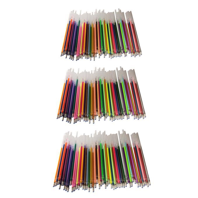 144pcs Glitter Pastel Fluorescent Pen Refill Highlighters  Pen