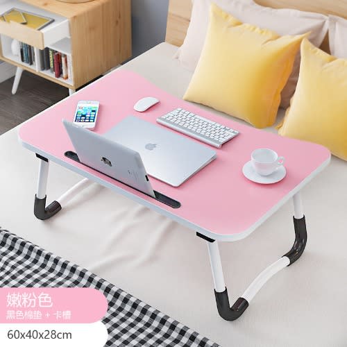 Multifunctional Laptop And Reading Foldable Table - Pink