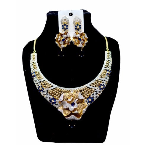 Women's Diamond Jewellery Set - Multicolour