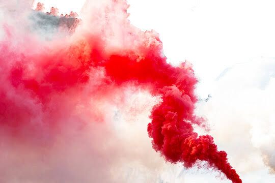 Exclusive Red Ring Pull Colored Smoke Effect