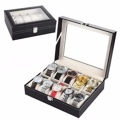 10 Slots Wrist Watches Jewellery Organized Box