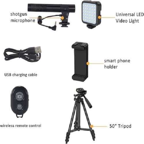 Vlogging Video Making Kit - Tripod With Remote Control