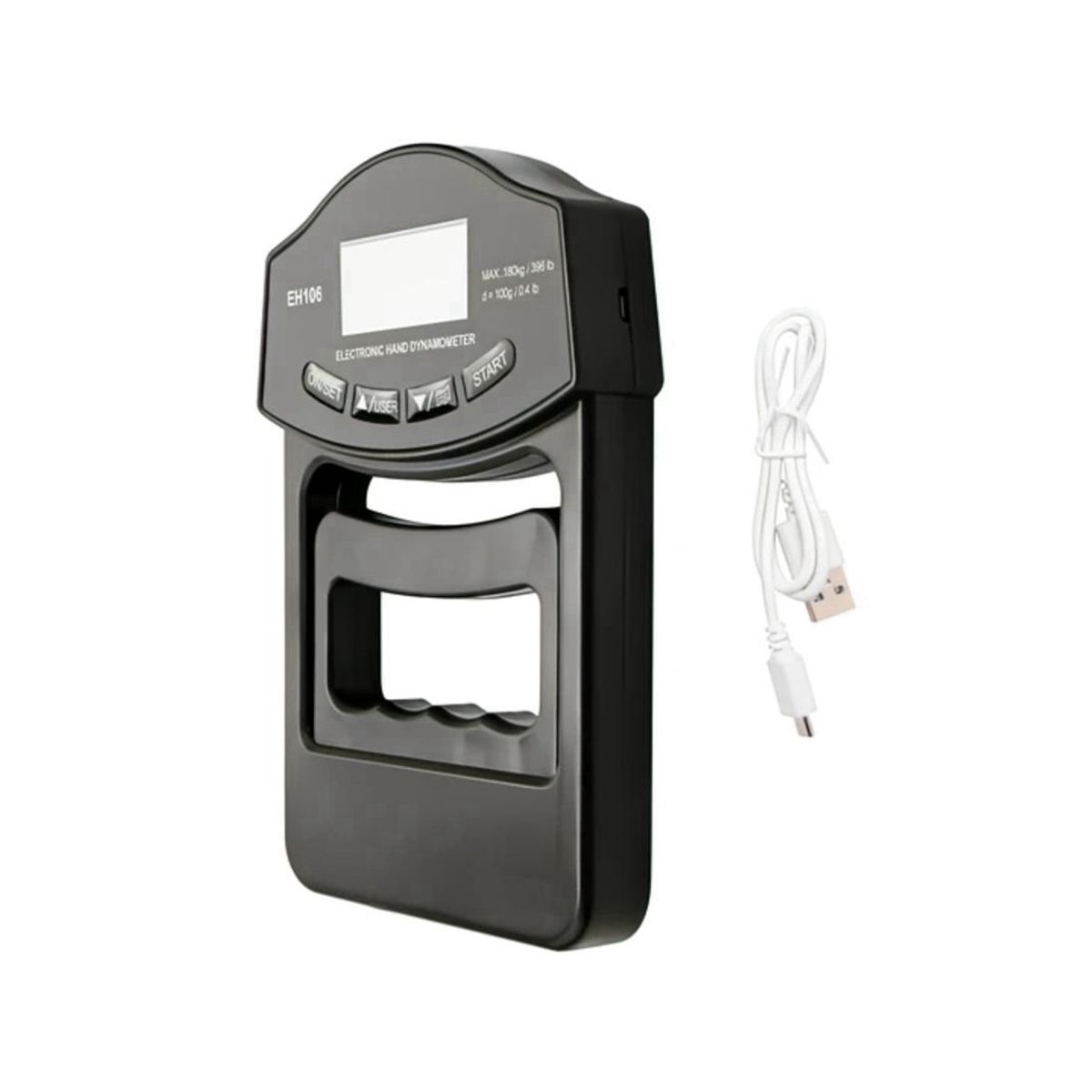 Grip Strength Tester396Lbs180Kg Digital Hand Dynamometer Grip Strength Meter USB LCD Screen Hand Grip Dynamometer