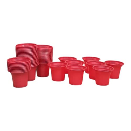 Disposable Cups - Plastic Glass 100 ML - 100 Pieces