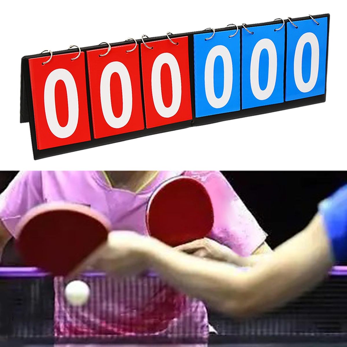6 Digit Table Scoreboard Competition Scoring Red And Blue