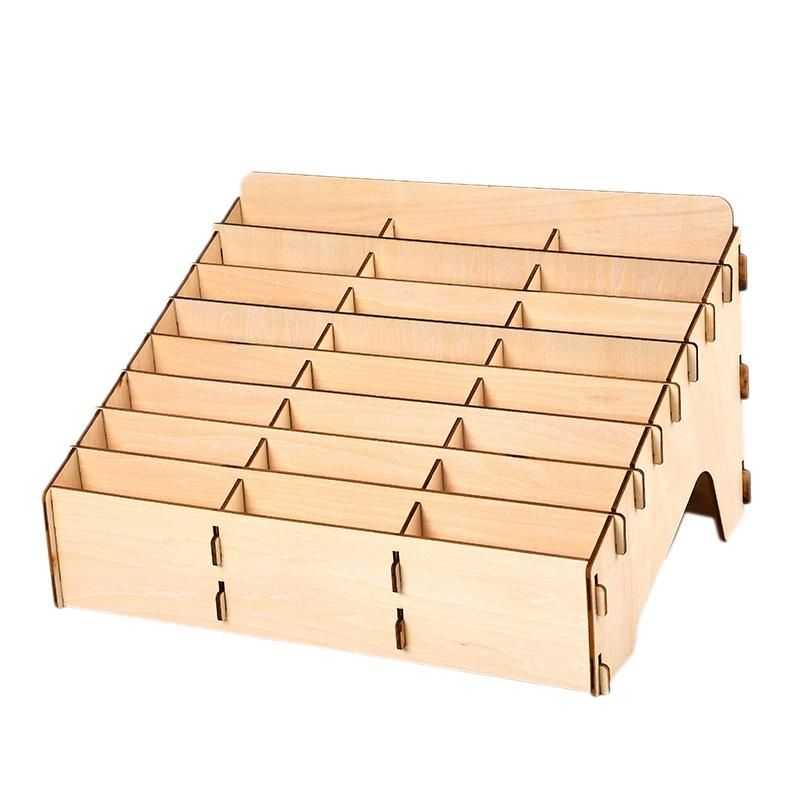 DIY Wooden Model Modular Stand Storage Rack DIY Art Painting