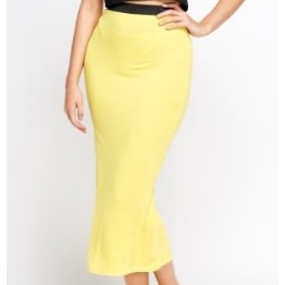 Women's Elasticated Basic Maxi Skirt - 0092
