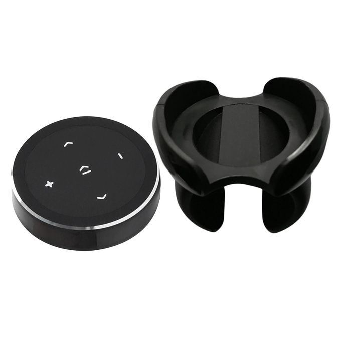 Car Media Steering Wheel Remote Control Music Black With Bracket