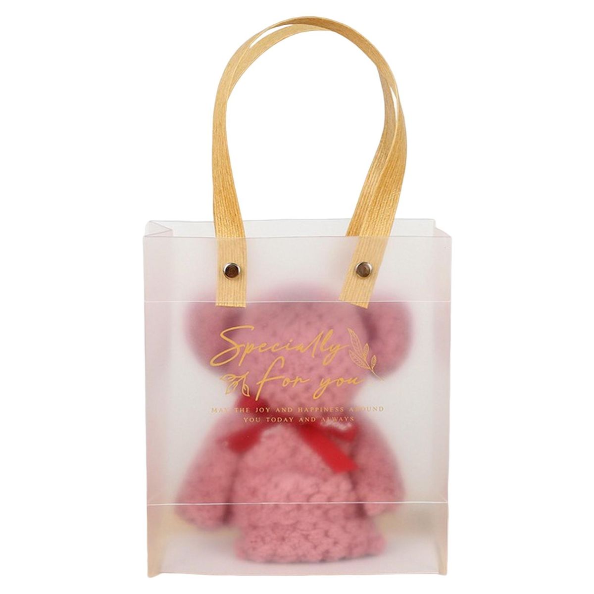 1 Set Bear Towel Bath Towel Promotional Gift Pink Purple