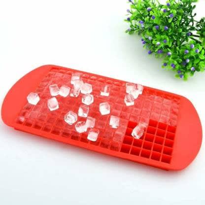 160 Grids Mini Silicone Ice Cube Trays Moulds - Red