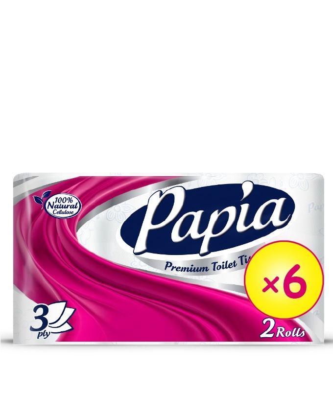 Toilet Paper 2 Rolls In One Pack (X6)