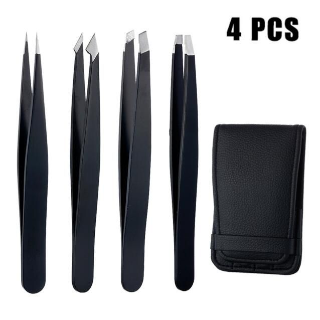 4Pcs Anti-static Stainless Steel Tweezers Maintenance Tools