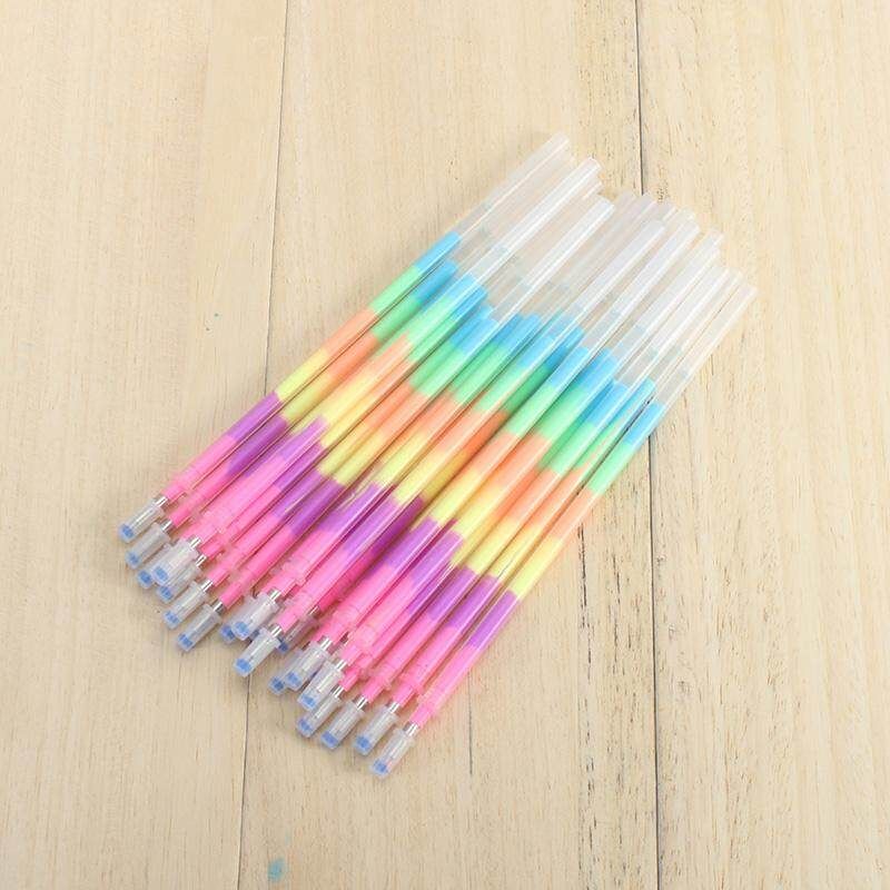 20Pcs / Multi Refill Highlighters Pen Ball Point Pen Students Graffiti Fluorescent Refill