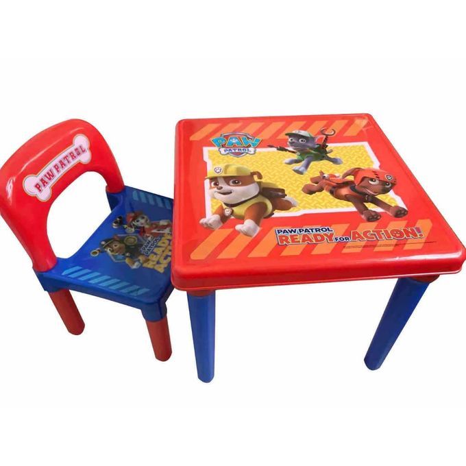 Cartoon Character Table And Chair For Kids