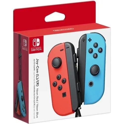 Switch Joy-Con Controllers - Neon Red & Blue