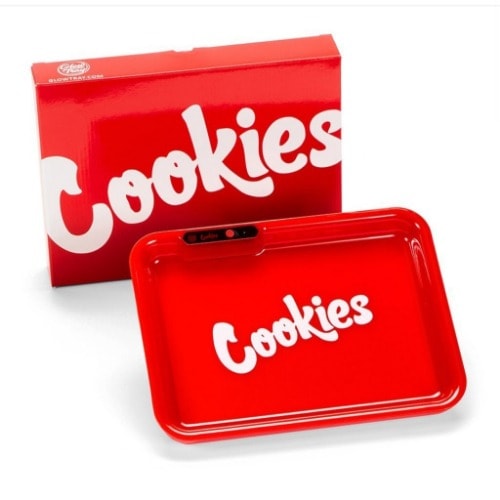 Cookies Led Glow Rolling Tray - Red