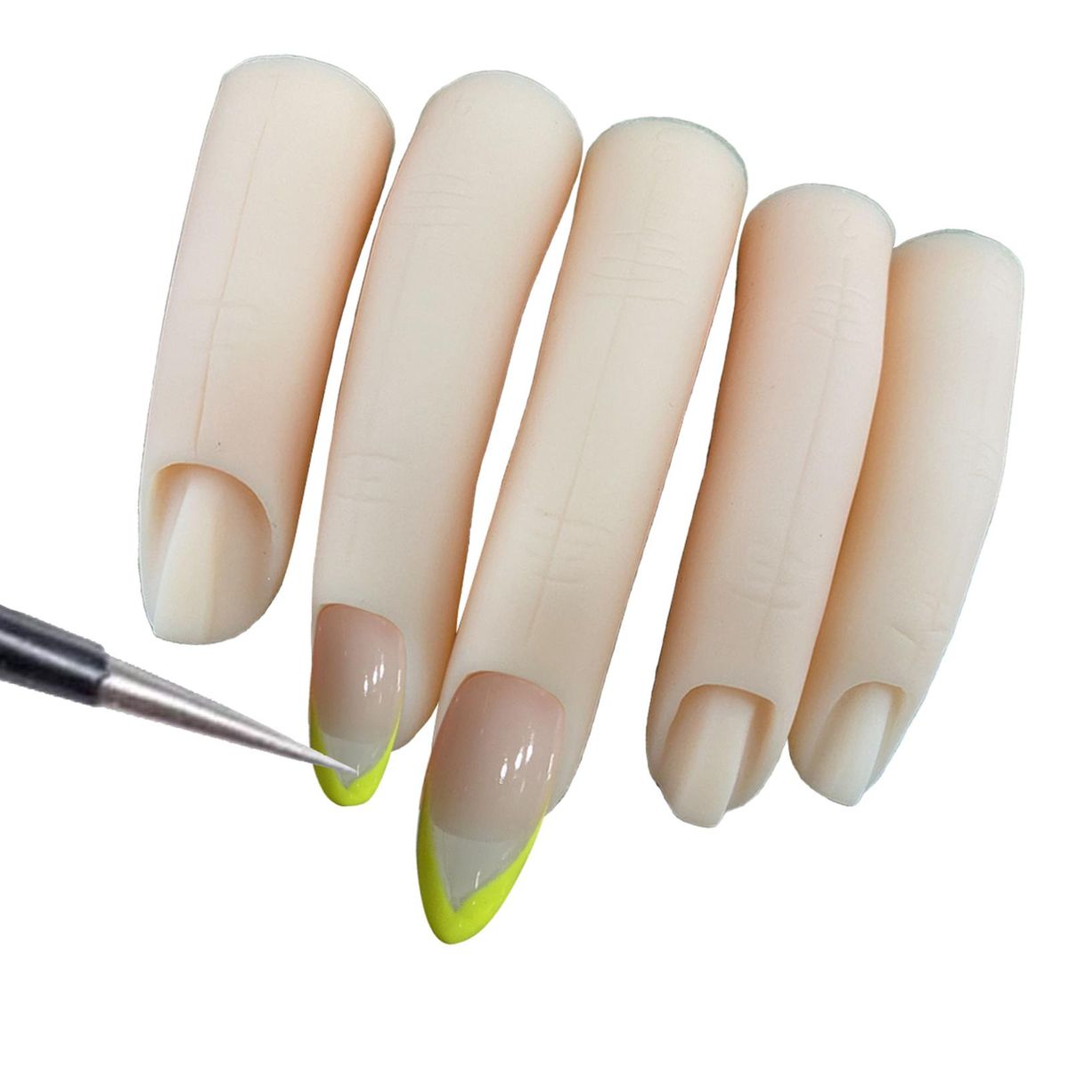 Silicone Practice Finger Training Accesories Fake Finger For Nails