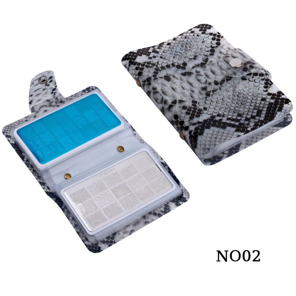 Nail Art Nail Printing Template Stamping Plate Bag Case 20