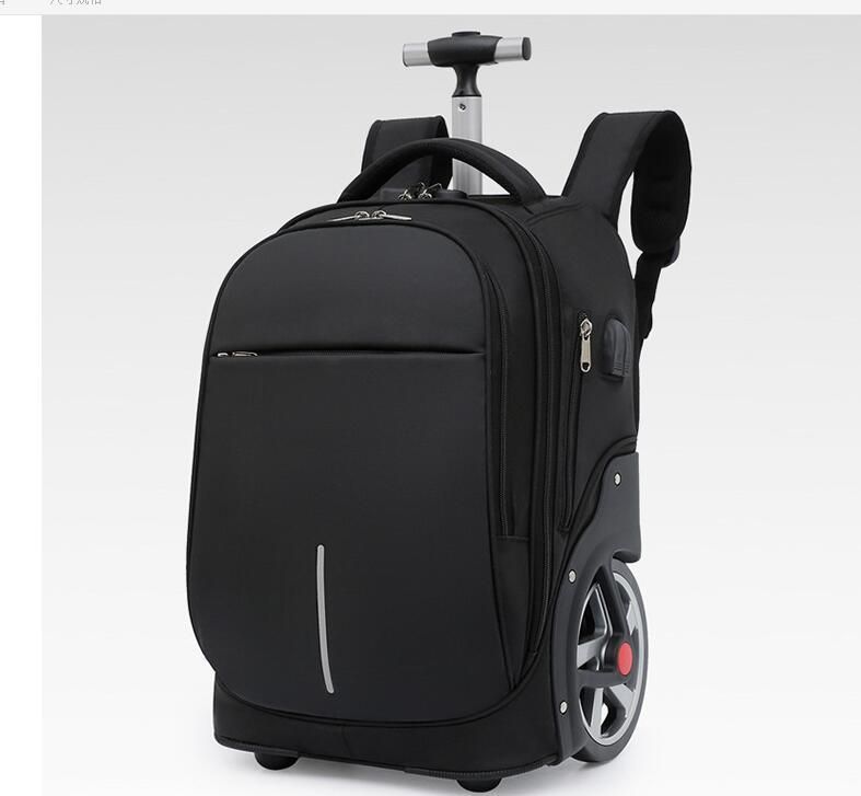 Rolling Luggage backpa18 Inch School Trolley Bag wheeled backpaBags with wheels Travel Trolley Bag for school teenagers