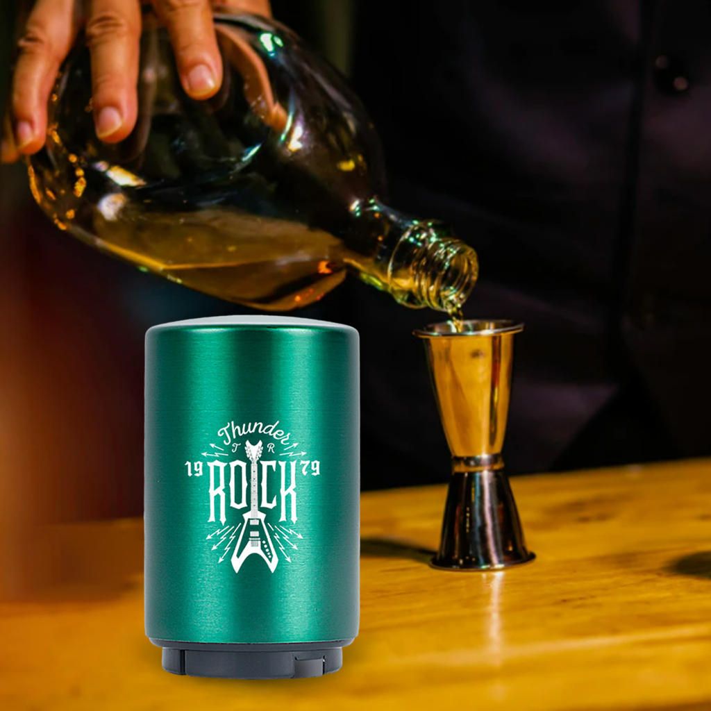 Bottle Opener Push Down Magnetic Lid Catcher Drinks For Green