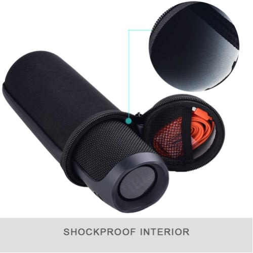 Hard Carrying Travel Case For Jbl Flip 4/ Flip 5/ Flip 6/  Splash Proof, Fits Usb Cable