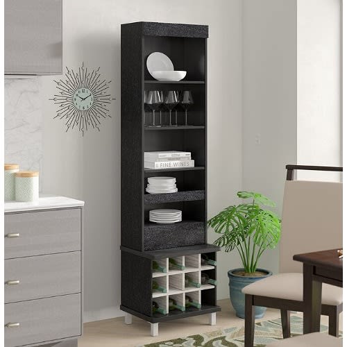 Sadia Besant-standing Bar Cabinet - Black