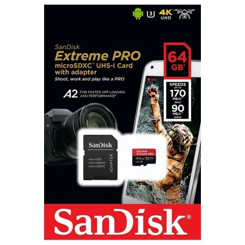 Extreme Pro Micro Sd Card With Adapter - 64gb