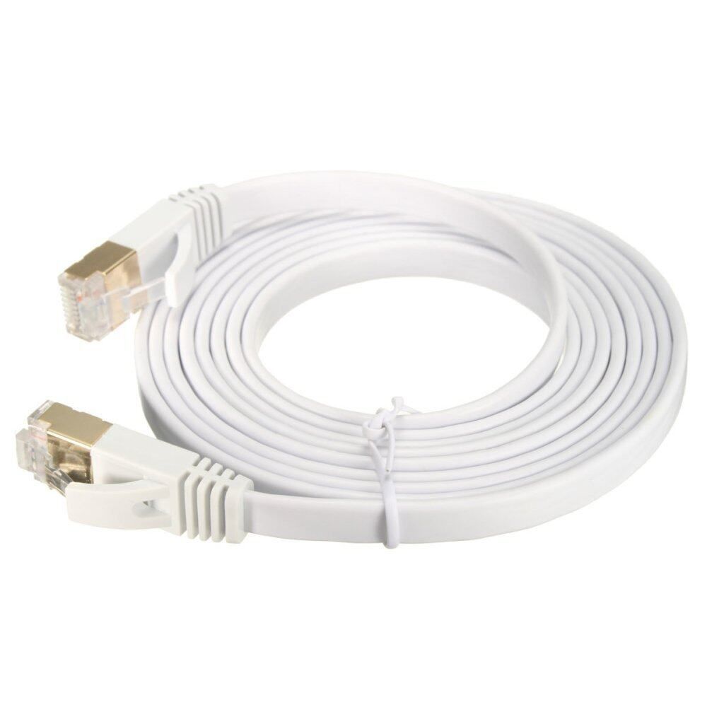 10Gbps 600Mhz CAT-7 RJ45 LAN Network Ethernet Flat Cable Modem 2M 2m