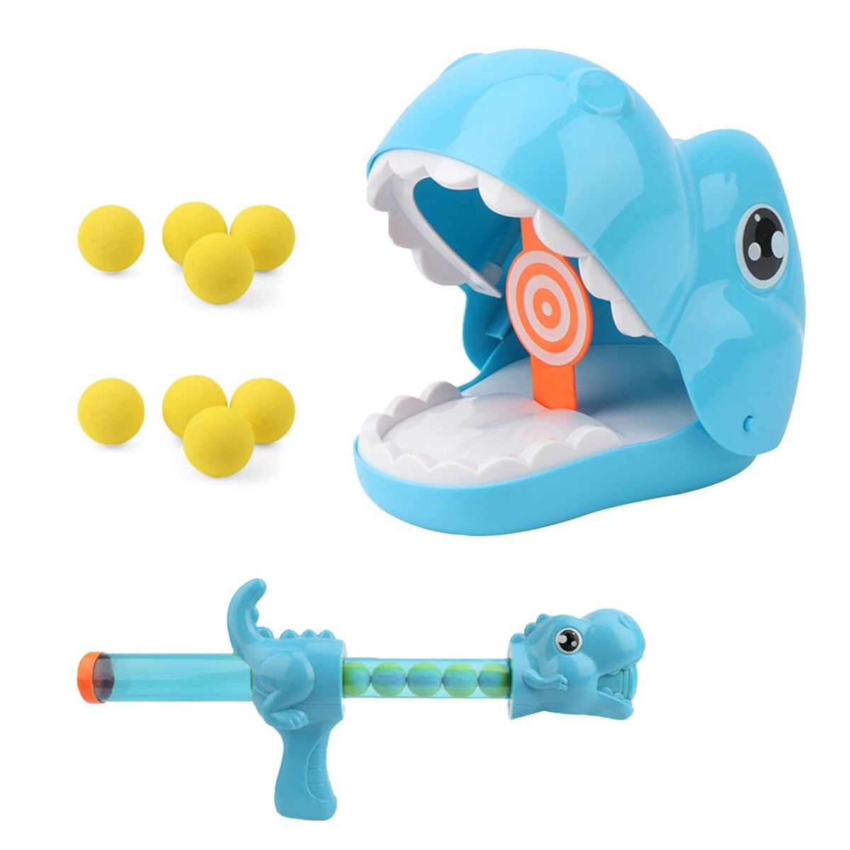 1 Set Kids Dinosaur Toy Kids Dinosaur Air Powered Target Toy Blue