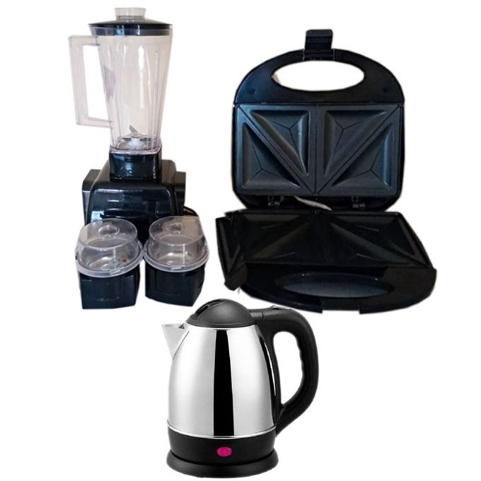 Kitchen Bundle Bread Toaster+ Electric Kettle+Blender