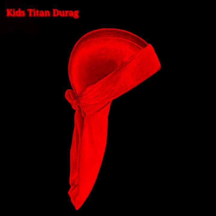 New Kids Plain Red Velvet Titan Durag
