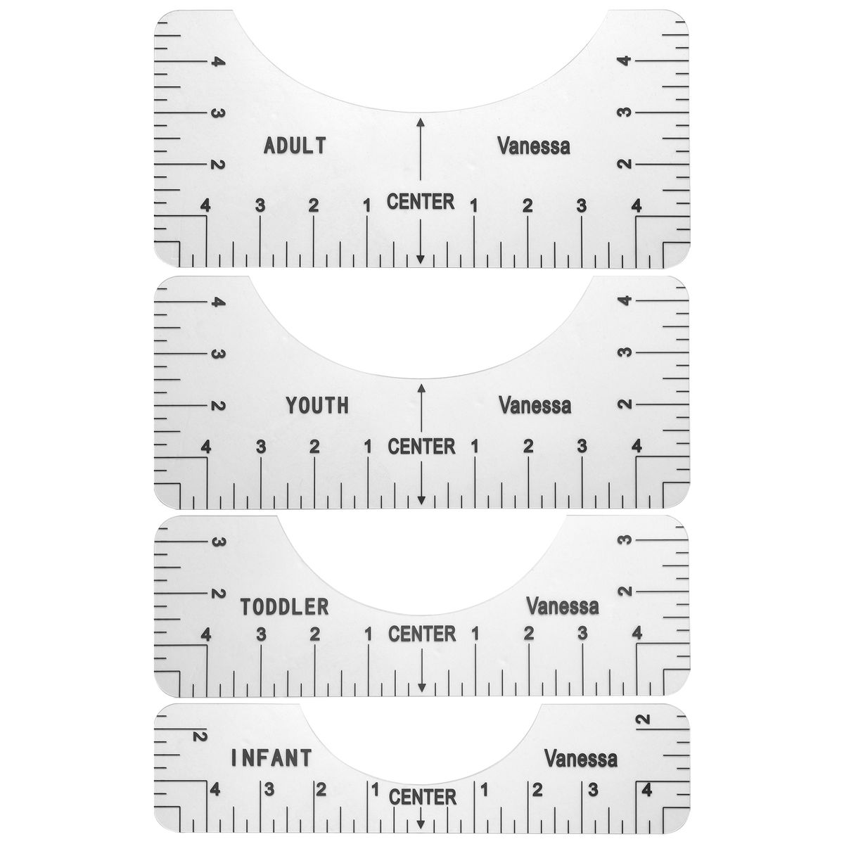 T-Shirt Ruler Alignment Measurement Tool Craft Tool For Heat
