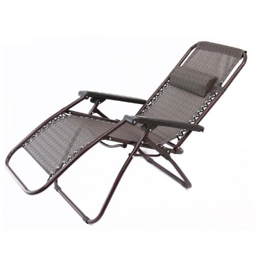 Folding Zero Gravity Lounge Chair/ Reclining Relax Chair With Adjustable Head Rest