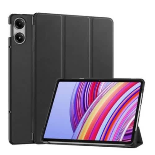 Smart Leather Flip Case For Redmi Pad Pro 12.1" 5g With Screen Protector - Black