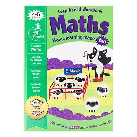 Leap Ahead Workbook Math - 4-5 Years - Home Learning Made Fun