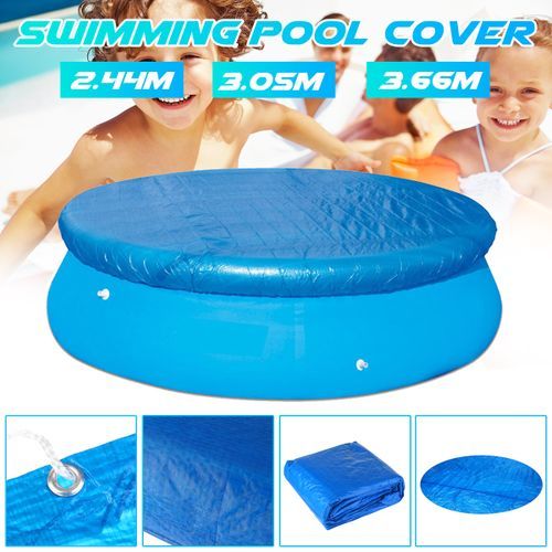 8/10/12ft Summer Round Swimming Pool Cover PE Protecto 305cm