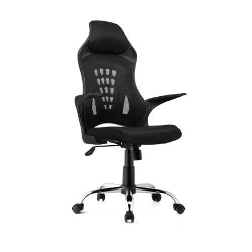 Moq Ergonomic Swivel Mesh High Back Chair With Headrest