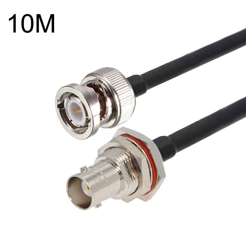 BNC Female To BNC Male RG58 Coaxial Cable, Cable Length:10m