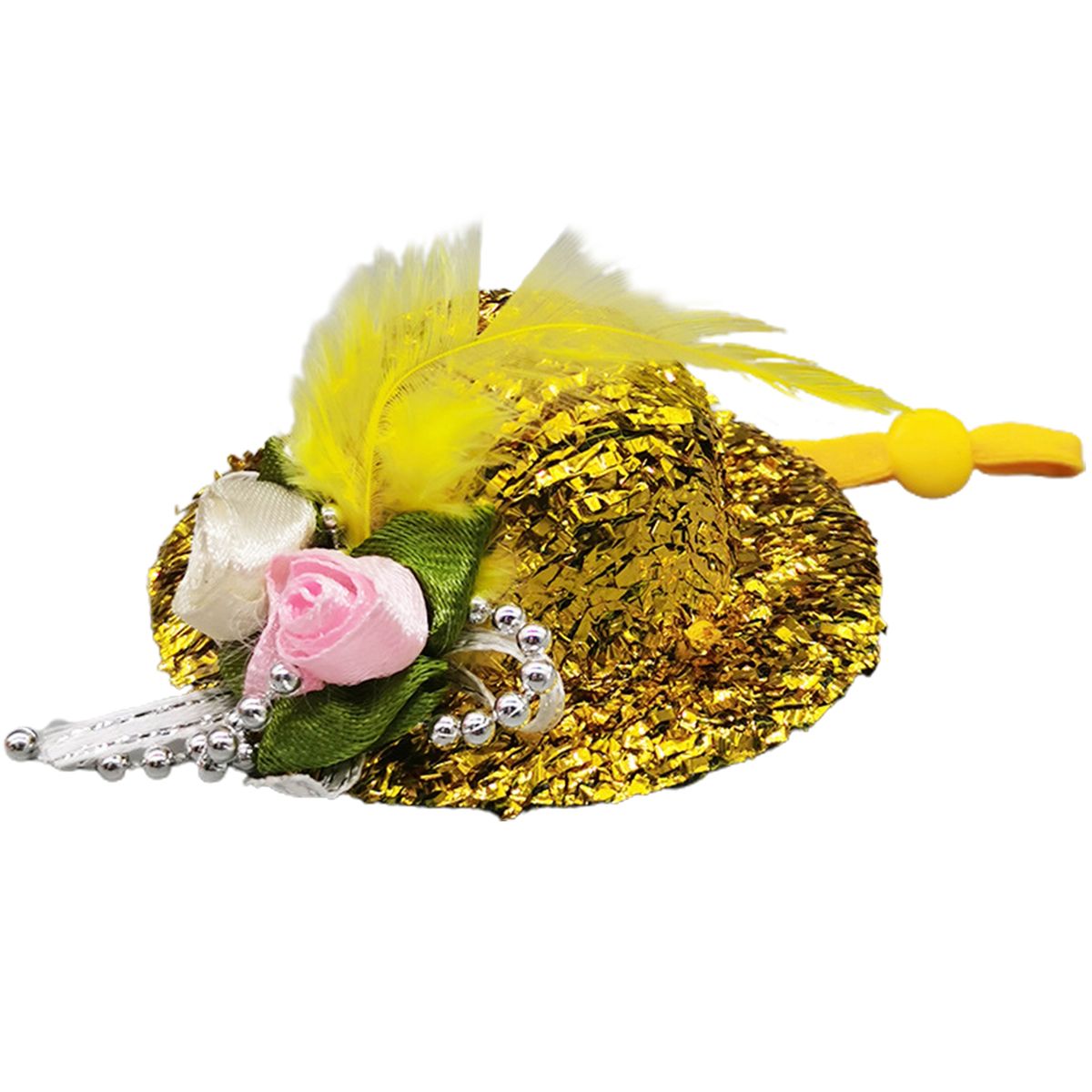 Rooster Cap Cosplay Cap Rooster Duck Parrot Poultry Headwear Yellow