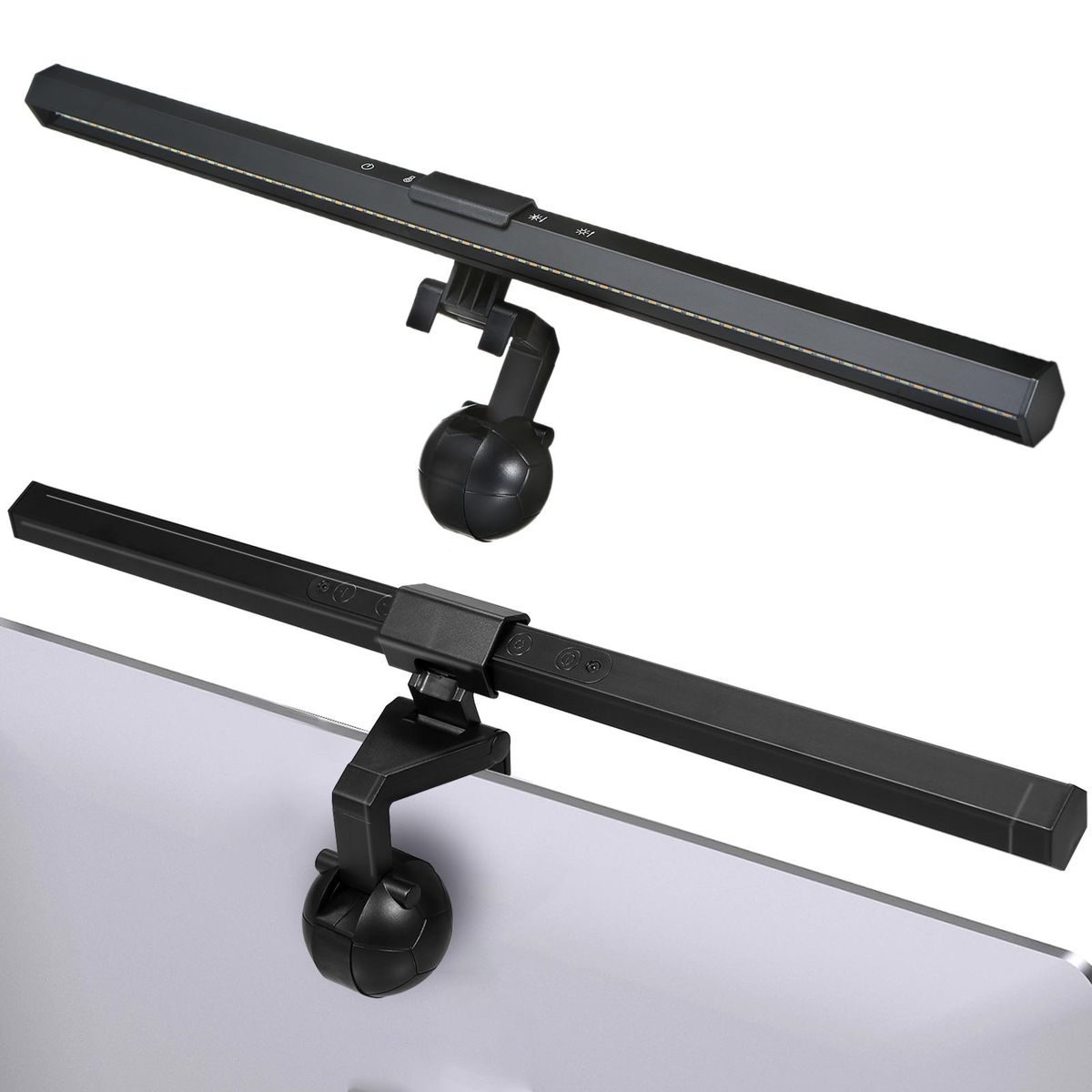 Neoglint D C5V 84LEDs Monitor Screen Light Sensitive Touching Control/ 10 Levels Dimmable Brightness Adjustable/ 3 Colors Temperature Changing/ USB-Type C Charging Port Operated Design/ IP44 Water Resistance for Study Room/ Cafe/ Home Daily Use