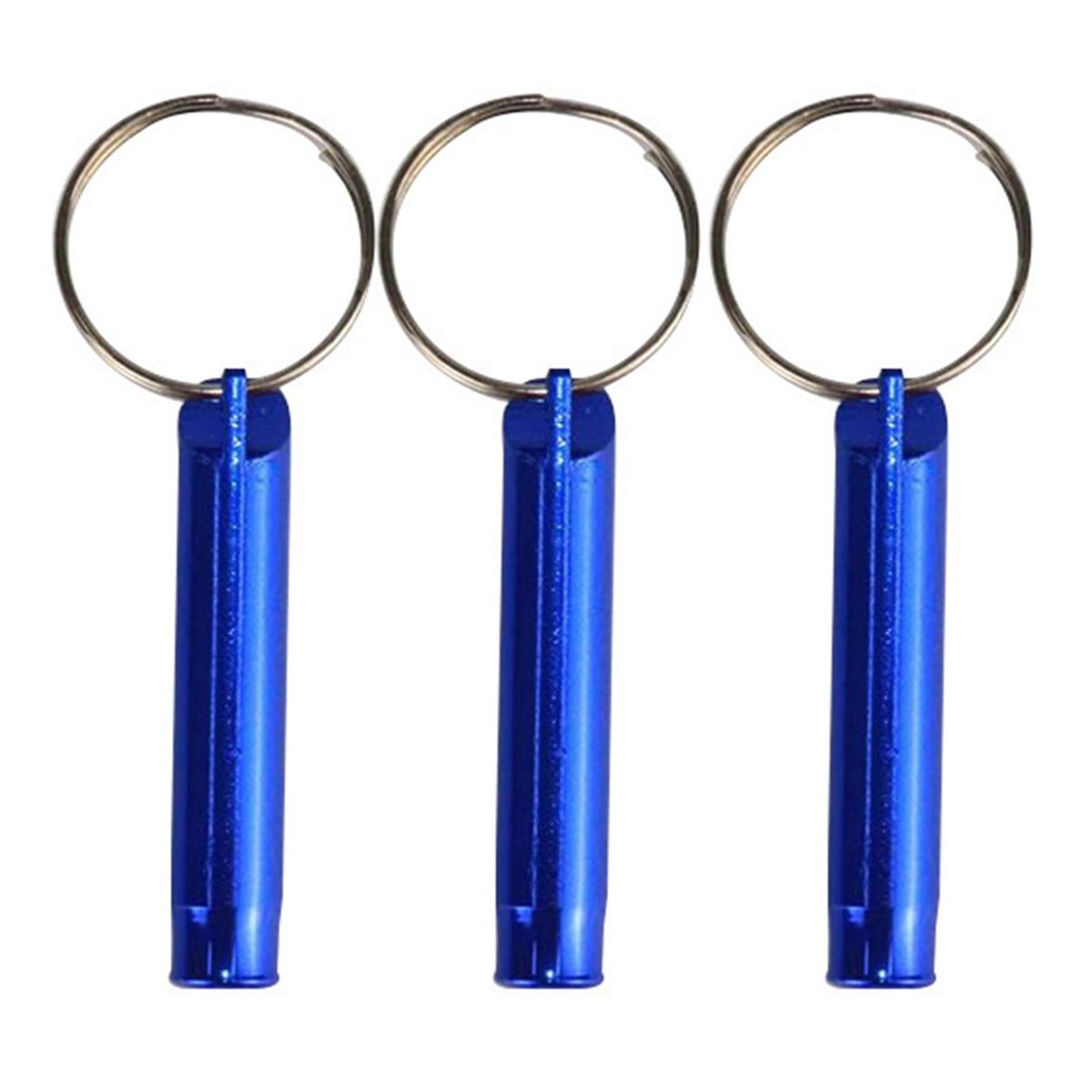 3Pcs Multifunctional Whistles Keychain Whistles Dark Blue