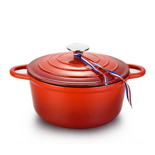 Enamelled Die-cast Iron Pot -28cm