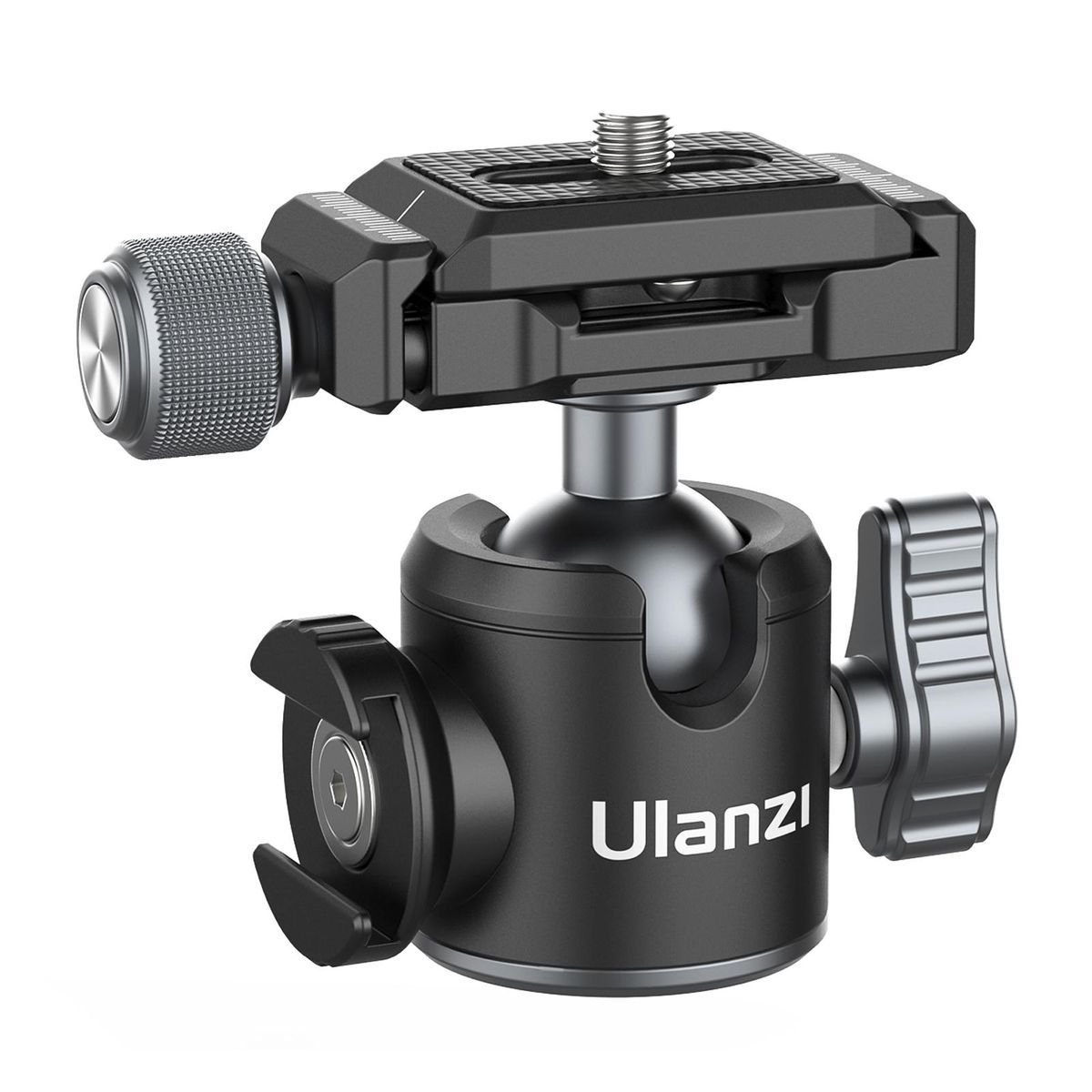 Ulanzi U-80L Arca Swiss Side Cold Shoe Ball Head with Arca Swiss Quick Release Plate 1/4 Inch Screw Mounts for DSLR ILDC Cameras Max. Load 10kg