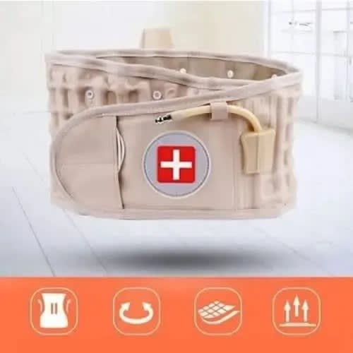 Lumbar Back Bone Pain Relief Waist Belt With Hand Pump